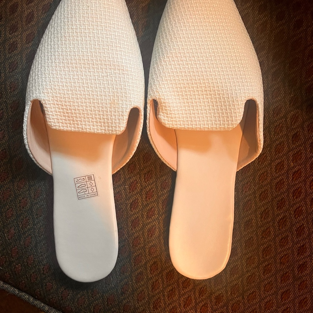 Elegant White Women's Slip-On Shoes